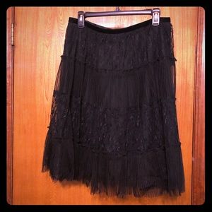 Black Lace Skirt